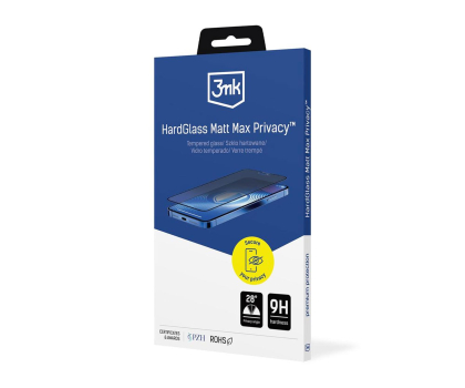 Szkło i folia ochronna 3mk HardGlass Matt Max Privacy do iPhone 18 Pro